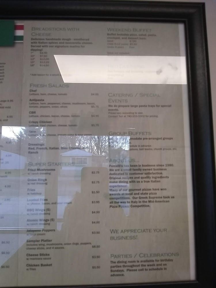 Percelli's Pizza Menu image 3